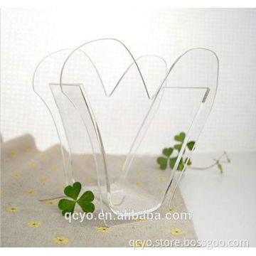 artificial flower vase! graceful acrylic transparentacrylic vase QCY-V25